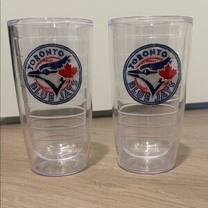Toronto blue jays Clear plastic Double-Wall Plastic Tumbler - Set of 2